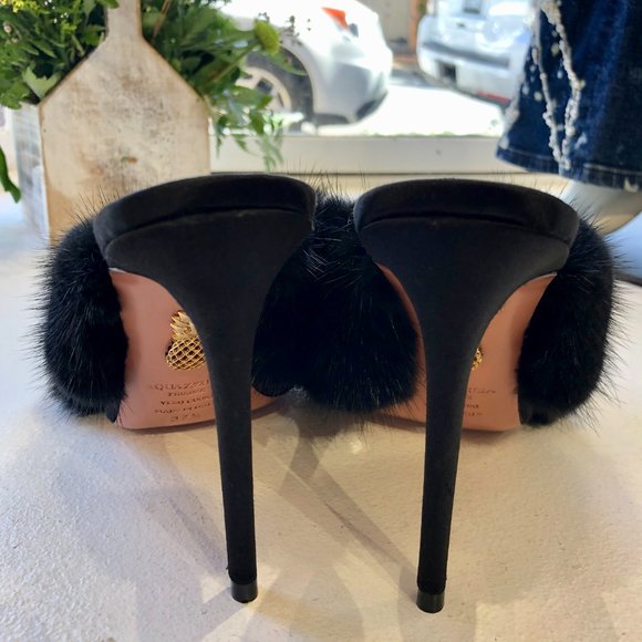 Amazing Vero Cuoio Fur Heels - Picture 4 of 5